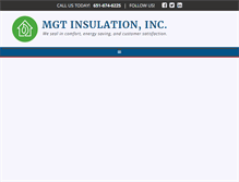Tablet Screenshot of mgtinsulation.com